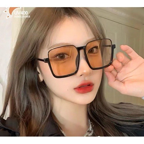 Kính râm mát nữ nam mắt kính không độ chống UV400 phong cách Hàn Quốc thời trang cháy phố đẹp giá rẻ HANASO 225