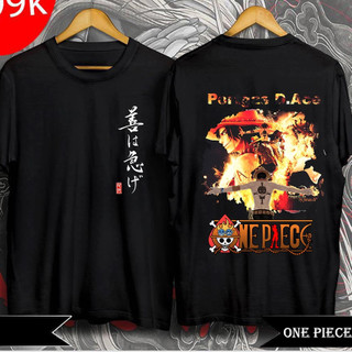 Áo Thun In Hình Sanji D.Ace Luffy Zoro One Piece 2 Mặt Áo Đen Cực Ngầu, Cực Đẹp