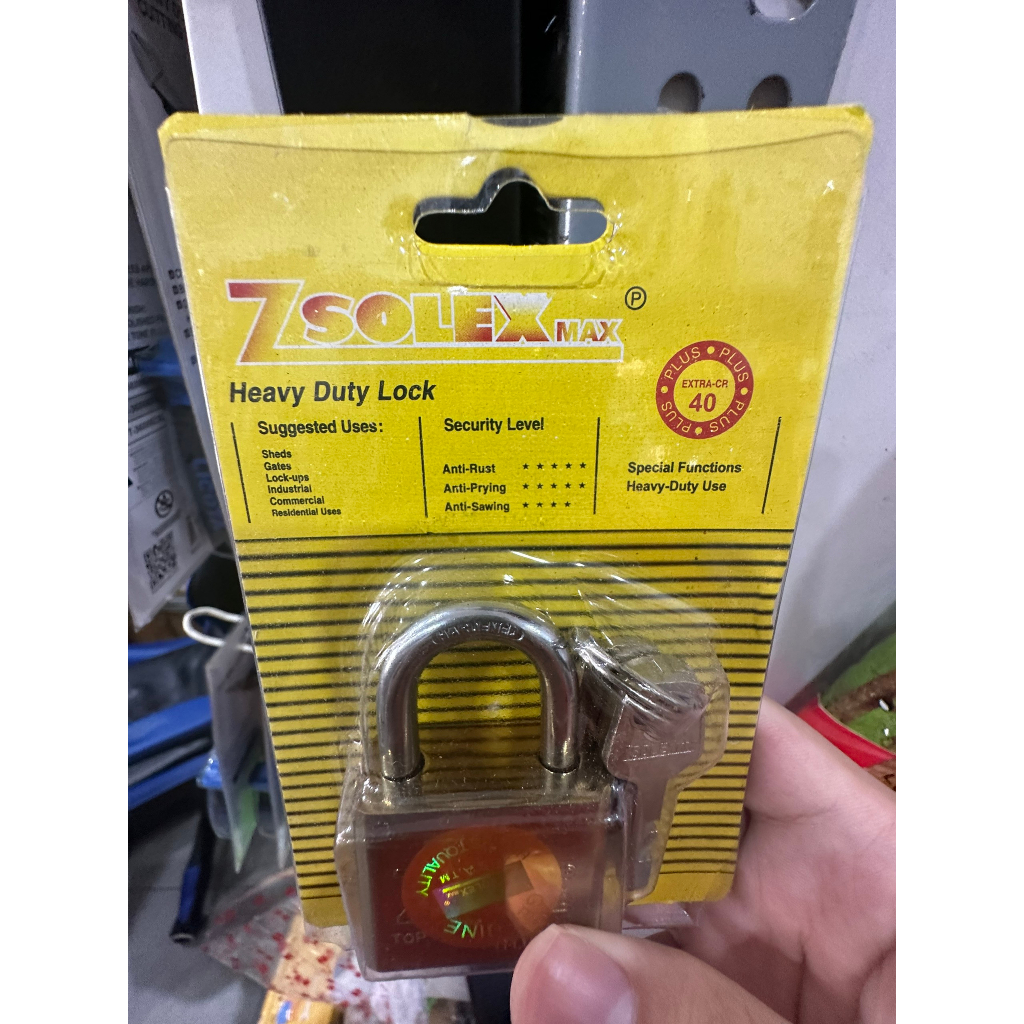 Ổ Khoá Đúc Zsolex Càng Ngắn và Dài 40mm 50mm 60mm với thiết kế chắc chắn và tiện lợi