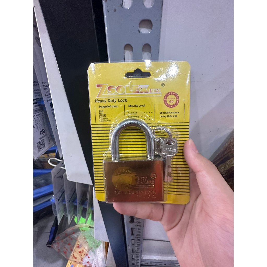 Ổ Khoá Đúc Zsolex Càng Ngắn và Dài 40mm 50mm 60mm với thiết kế chắc chắn và tiện lợi