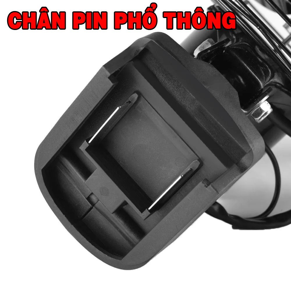 [Chính Hãng] Quạt 8inch Boshun 2 Tốc Độ, Chân Pin Phổ Thông 4Cm