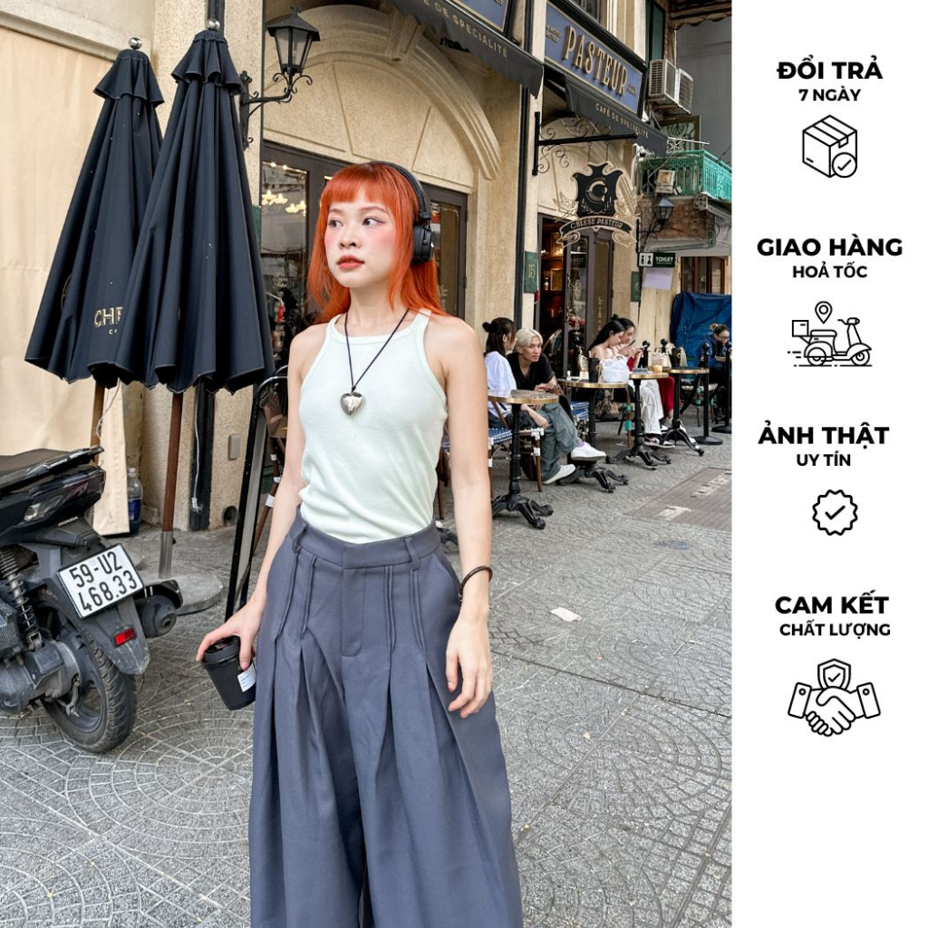 Long Tanktop - Áo thun sát nách dáng dài Remmus cho nữ