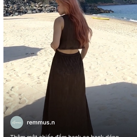 Freya Dress - Đầm dài hở eo hack dáng nữ Remmus dành cho nữ