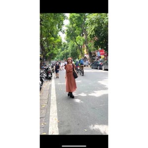 Helen Dress - Đầm cam đất hở lưng dáng dài Remmus cho nữ
