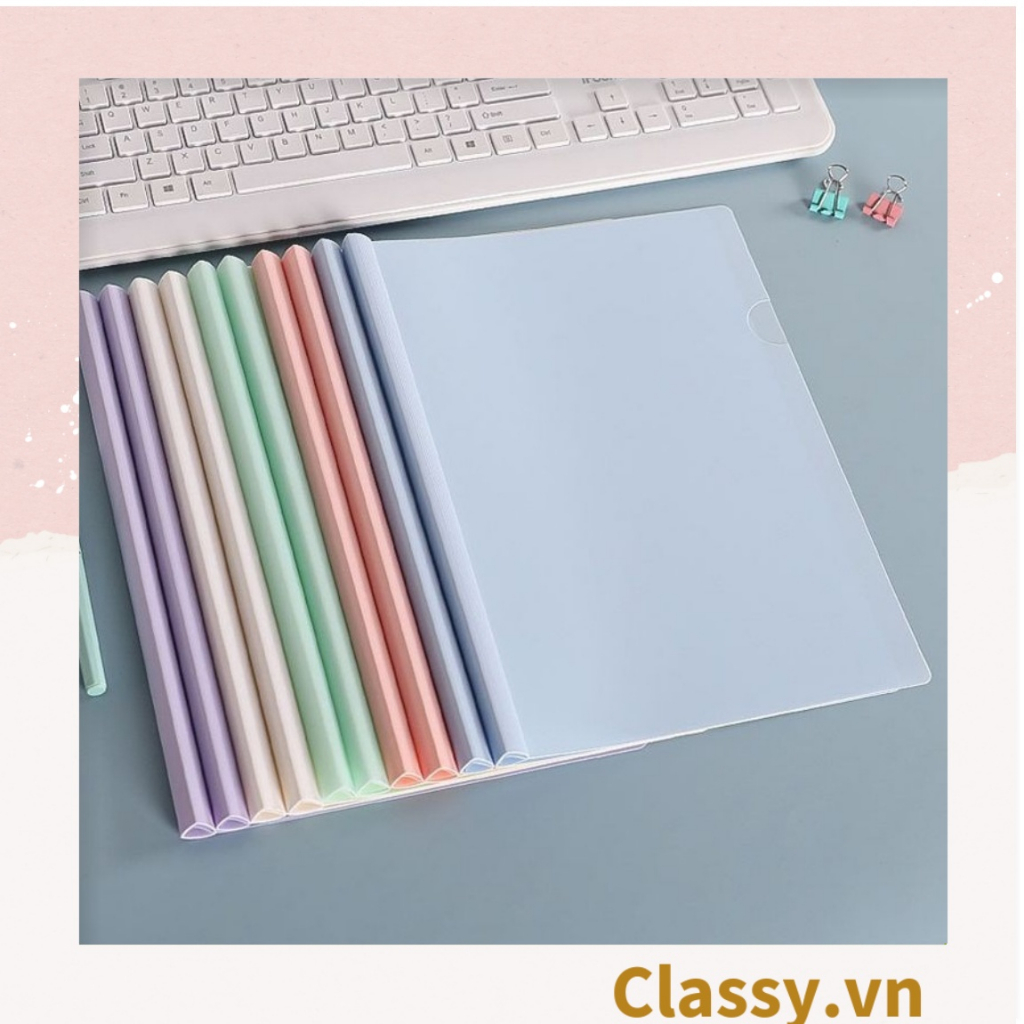 Kẹp tài liệu, rút gáy kẹp giấy Bìa kẹp tài liệu a4 (1 cái ) kẹp màu ...