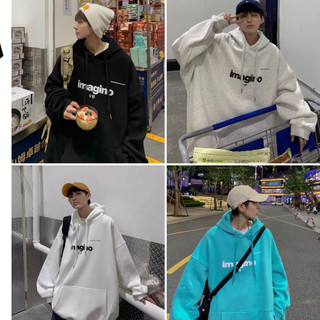 Áo Hoodie Nỉ Bông Nam Nữ IMAGINO Unisex Form Rộng