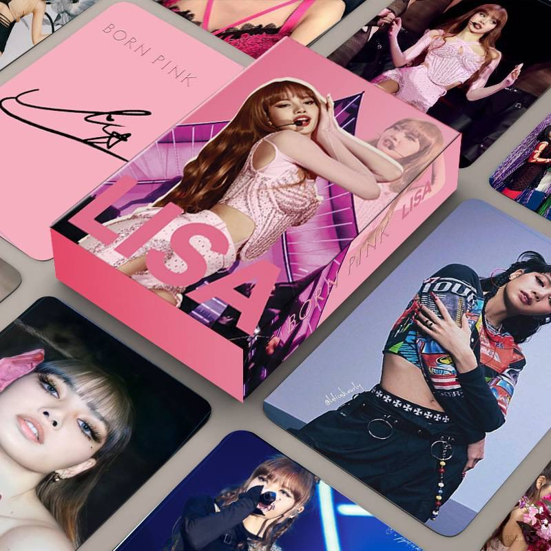 [XẢ RẺ]Set 45-55 Tấm Thẻ Ảnh LOMO Hình Nhóm Nhạc BBLACCKPINK Lisa mới nhất 2025
