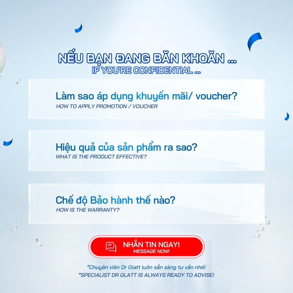 Ảnh Máy Triệt Lông Mini Đa Năng DR GLATT IPL PRO 3.0 2