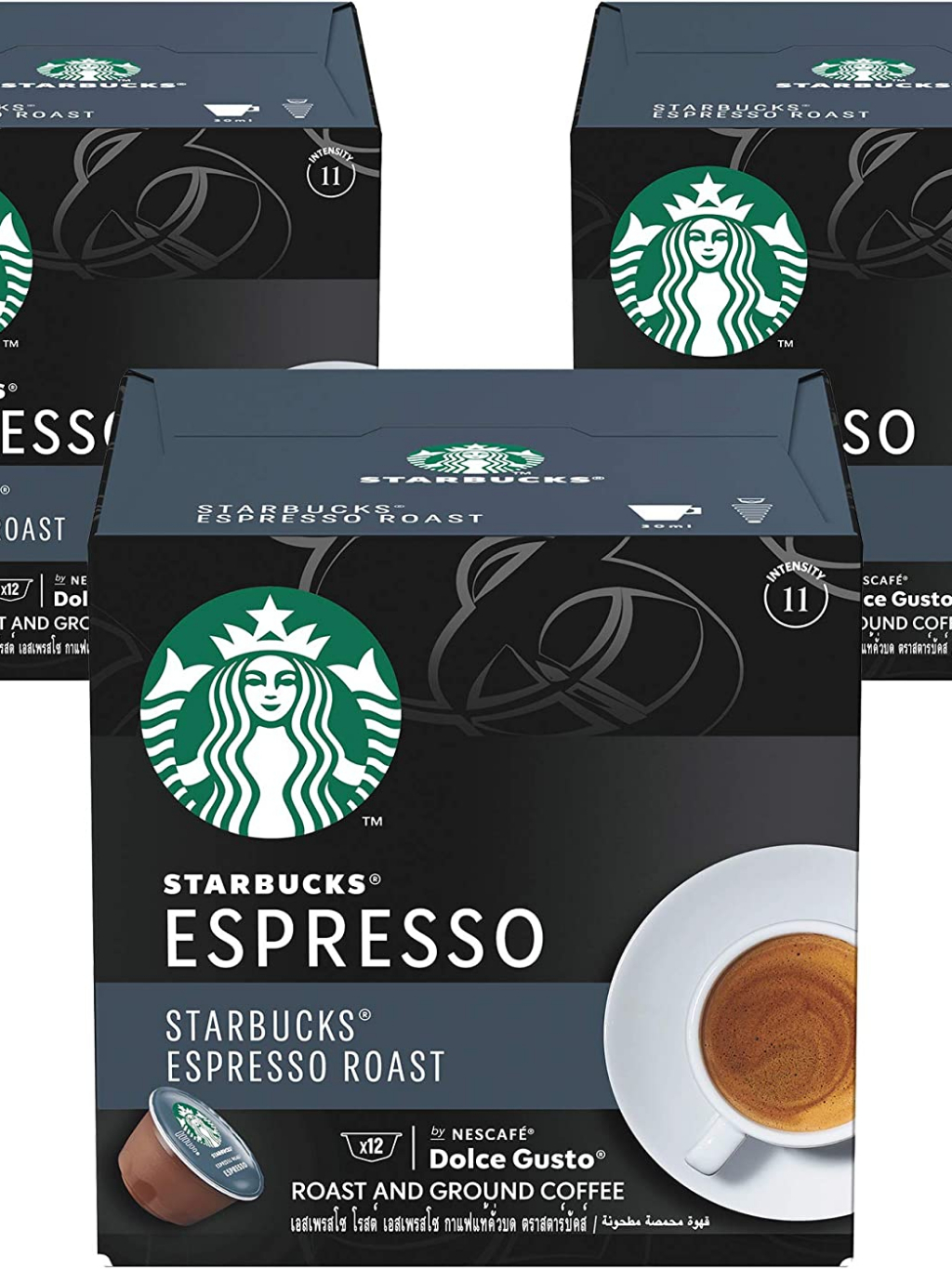COMBO 3 Hộp 12 viên nén cafe pha máy Starbucks Espresso Roast DATE 31