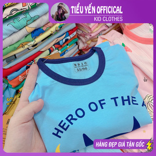Bộ cotton cho bé đi màu ngẫu nhiên cho bé trai/bé gái từ 8-25kg S610 | Tiểu Yến Kid