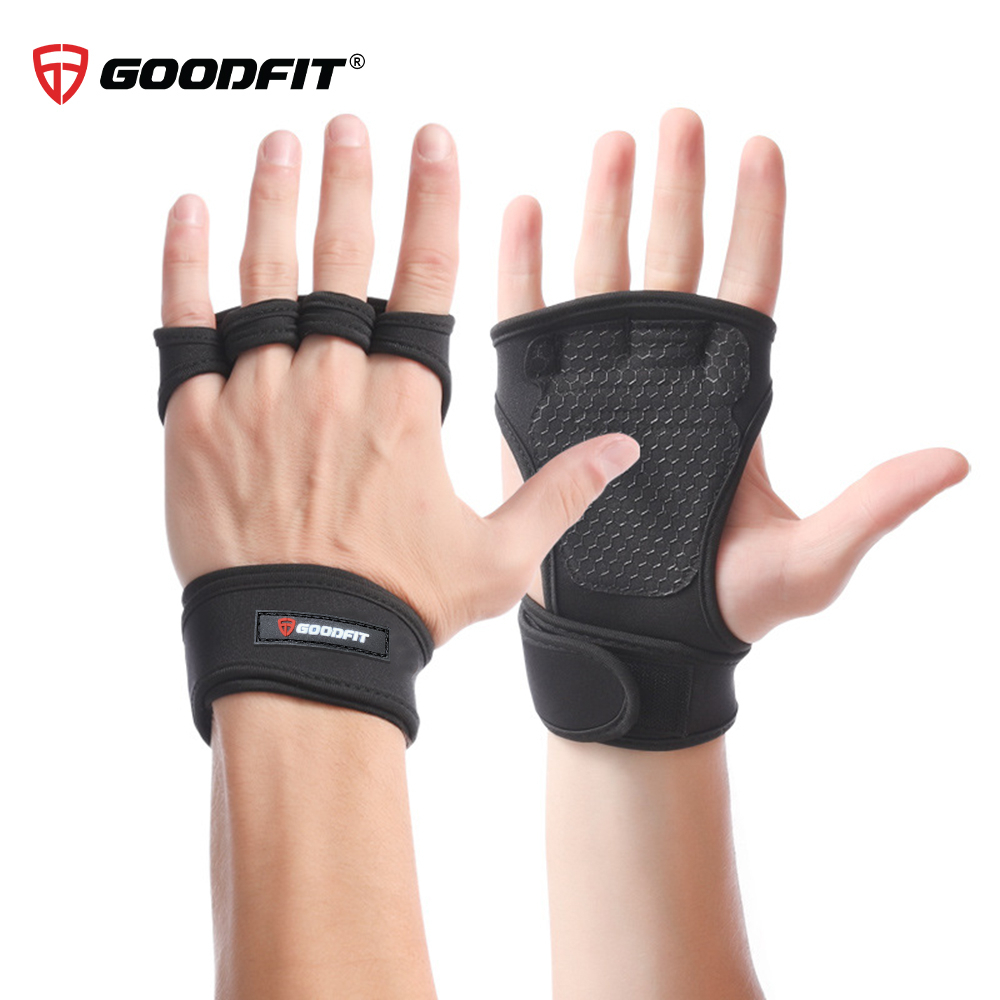 Ảnh Găng tay tập Gym kết hợp quấn cổ tay GoodFit GF207G chống chai tay, bảo vệ cổ tay 2