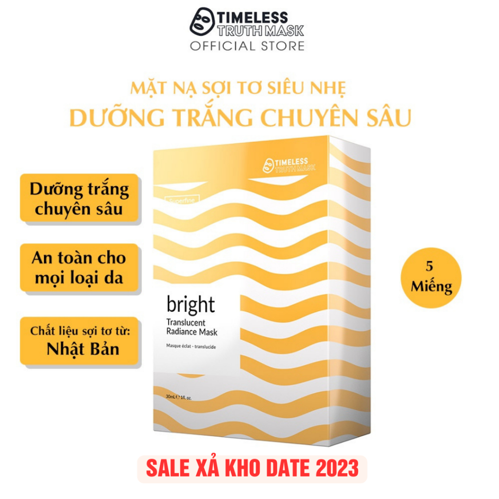 Ảnh Mặt nạ sợi tơ siêu nhẹ làm trắng da, bổ sung collagen Timeless Truth Mask Superfine Bright (30ml x 5 miếng) 1