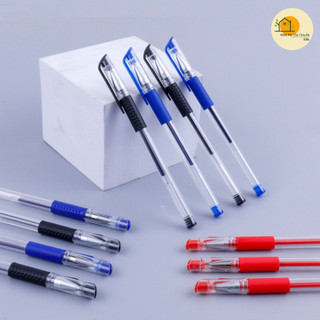 COMBO 10 Bút Bi Nước Mực Gel Ngòi 0.5mm Xanh Đỏ Đen, Bút Nước Ngòi To Mực Đều Chữ Đẹp Văn Phòng Học Sinh 88396