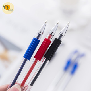 COMBO 10 Bút Bi Nước Mực Gel Ngòi 0.5mm Xanh Đỏ Đen, Bút Nước Ngòi To Mực Đều Chữ Đẹp Văn Phòng Học Sinh 88396