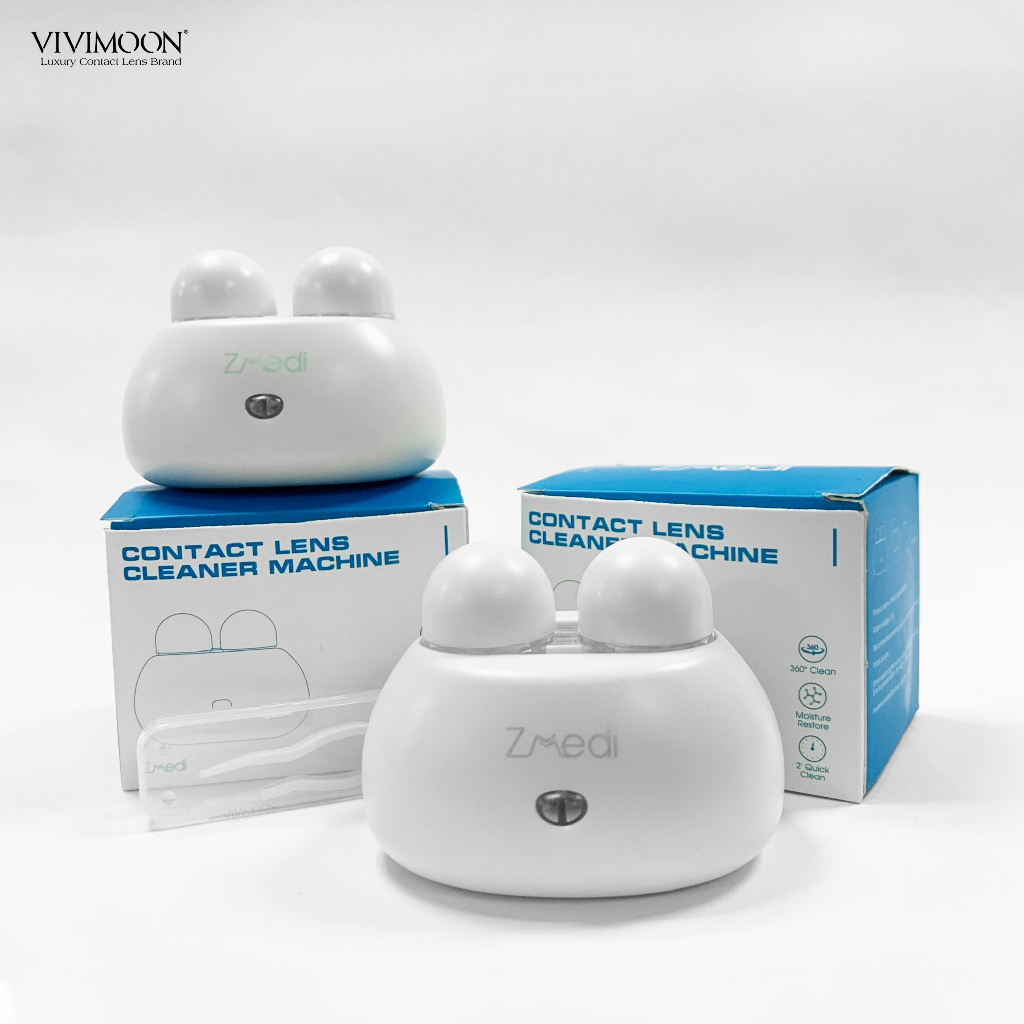 Ảnh Máy rửa vệ sinh lens sóng rung VIVIMOON 360 độ Zmedi cho kính áp tròng 3