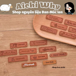 Miếng mac handmade trang trí, chất liệu bằng da
