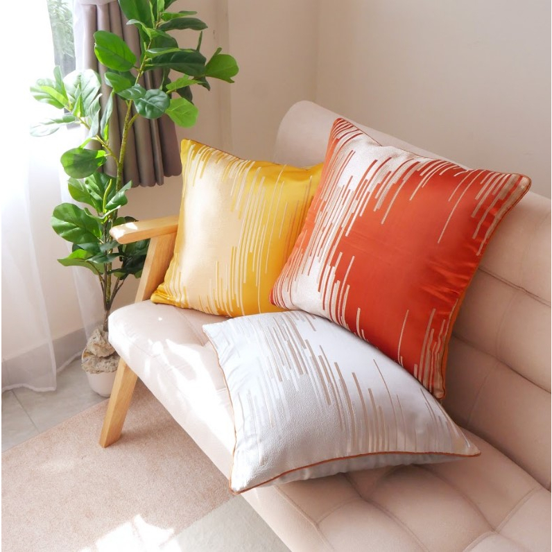 Vỏ Gối Tựa Lưng Trang Trí Sofa Dệt Vân Nổi Sang Trọng Passion