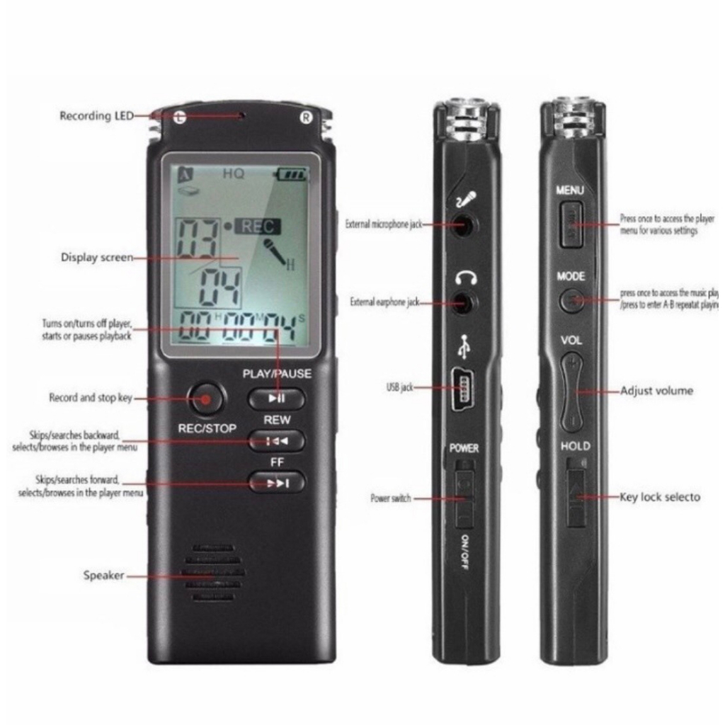 Product image Máy Ghi Âm T60 32g - Máy Ghi Âm Chuyên Nghiệp (Bộ Nhớ Trong 16GB/32g) 