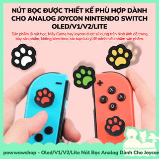 [Sẵn VN - Hỏa Tốc] Oled/V1/V2/Lite Nút Bọc Analog Dành Cho Joycon Của Máy Game Cầm Tay Nintendo Switch Shape Cat Paw