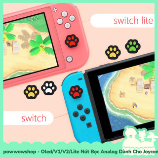 [Sẵn VN - Hỏa Tốc] Oled/V1/V2/Lite Nút Bọc Analog Dành Cho Joycon Của Máy Game Cầm Tay Nintendo Switch Shape Cat Paw