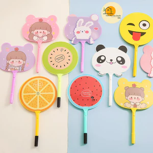 Bút Bi Quạt Dễ Thương Cầm Tay Hình Trái Cây Hình Thú 2 Trong 1 Tiện Lợi, Bút Nước Kèm Quạt Siêu Cute 88399