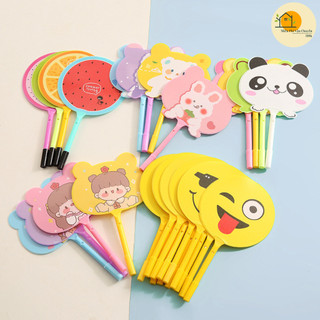 Bút Bi Quạt Dễ Thương Cầm Tay Hình Trái Cây Hình Thú 2 Trong 1 Tiện Lợi, Bút Nước Kèm Quạt Siêu Cute 88399