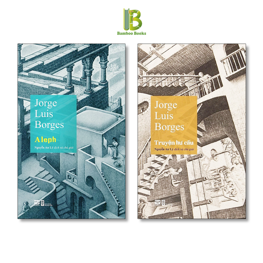 Sách - Combo 2 Tác Phẩm Của Jorge Luis Borges: Aleph + Truyện Hư Cấu - Phanbook