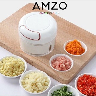 AMZO_DỤNG CỤ XAY TỎI ỚT SẮC BÉN KÉO DÂY CẦM TAY ĐA NĂNG