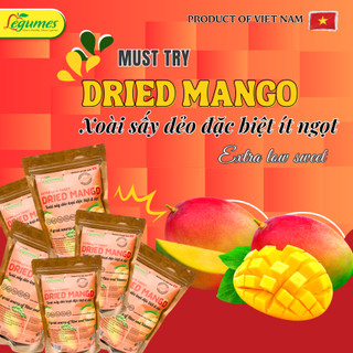 Xoài Sấy Dẻo Đặc Biệt, Ngọt Thanh, Khồng Đường, Tự Nhiên, Thơm Ngon Túi 500g - Dried Mango