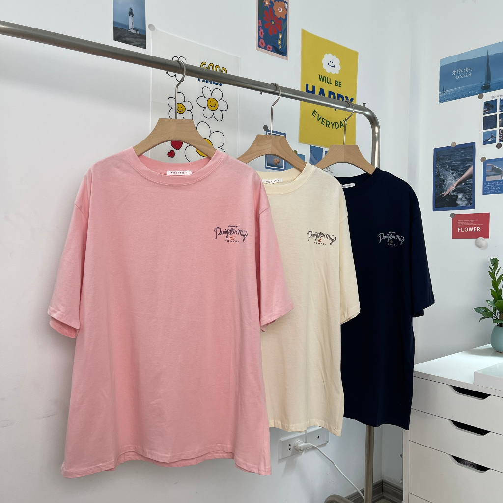 Áo phông MC21.STUDIOS oversize tay lỡ Unisex Ulzzang Streetwear Hàn Quốc tee form rộng t-shirt nam nữ pull A3626