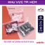 Bộ chiết mỹ phẩm du lịch 6 món kèm túi zip - tiện dung, dễ thương
