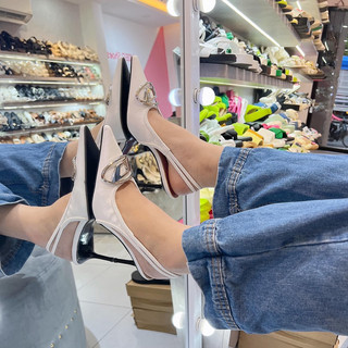 ( 𝐒𝐀𝐋𝐄 ) FORM TO LÙI 1 SIZE / GIÀY CAO GÓT KHOÁ BẠC CAO CẤP QUẢNG CHÂU FULLBOX XỊN G1105 G1109 G1104