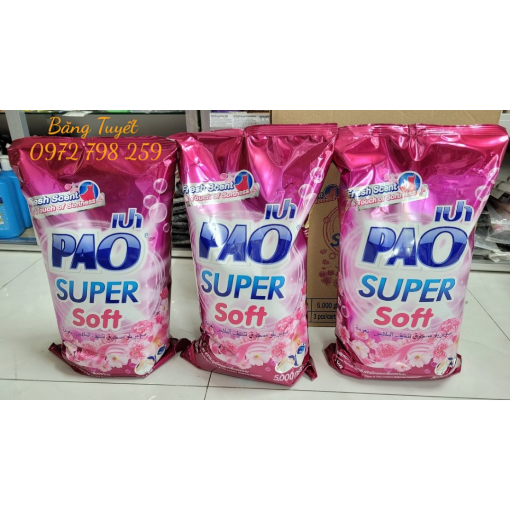 BỘT GIẶC PAO THÁI LAN 5KG CHUẨN HÀNG THÁI LAN TRẮNG SÁNG VÀ SẠCH THƠM