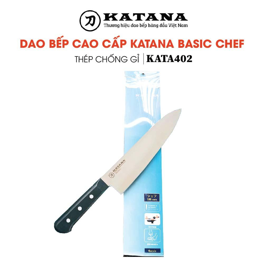 Dao bếp cao cấp KATANA dao thái thịt cá - KATANA Basic Chef KATA402 (180mm)