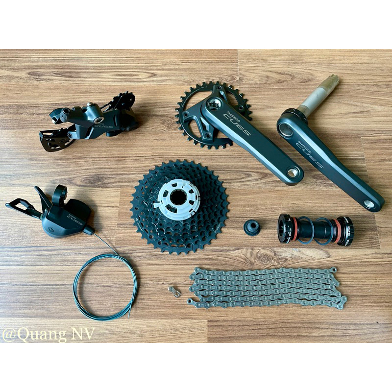 Bộ chuyển động xe đạp Shimano Cues U6000 1*10 tốc độ | Shopee Việt Nam