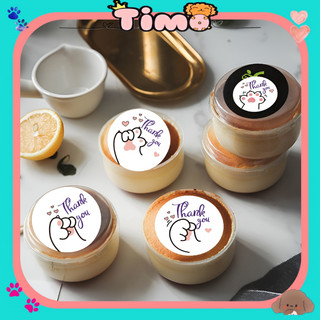 Cuộn Sticker Tròn Cute 500 Chấm Dễ Thương Anime Dán Sổ Tay Thank You Timo ST86