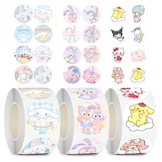 Cuộn Sticker Tròn Cute 500 Chấm Dễ Thương Anime Dán Sổ Tay Thank You Timo ST86