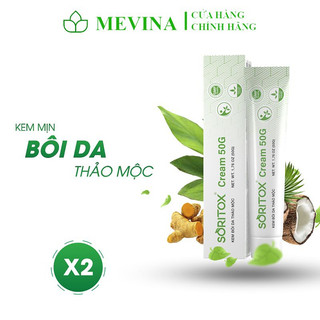 Kem Viêm Da Cơ Địa Soritox 50GR, Kem Bôi Thảo Dược Phục Hồi Vẩy Nến, Viêm Da Cơ Địa, Hắc Lào, Chàm