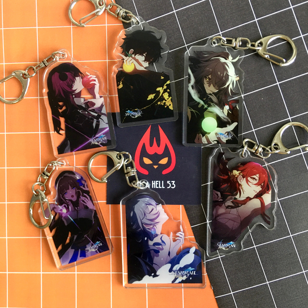 Móc Khóa Honkai Star Rail Anime Manga Acrylic Valentine Dễ Thương Lấp