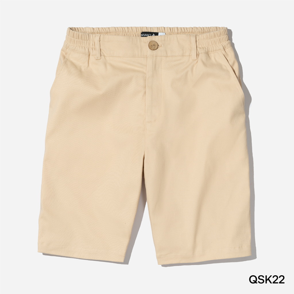 Ảnh Quần Short Kaki Nam AVIANO 5 Màu, Quần Đùi Co Giãn Phối Cạp Chun 3