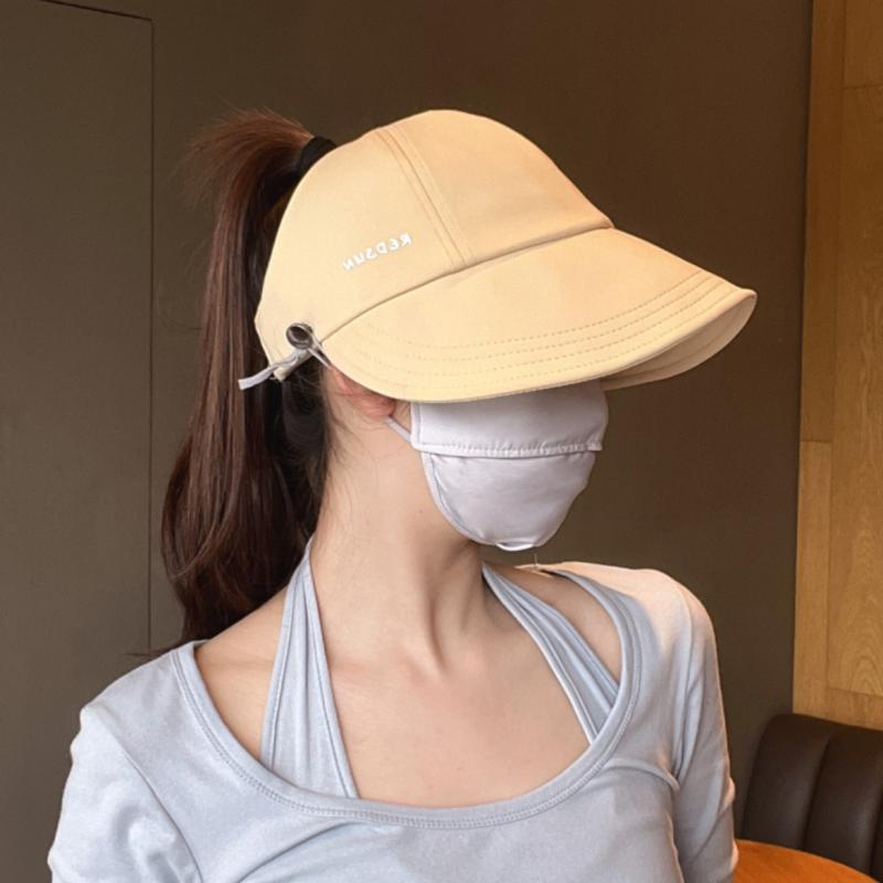 Mũ Tai Bèo Vải Lụa Lạnh Hở Chóp Che Nắng