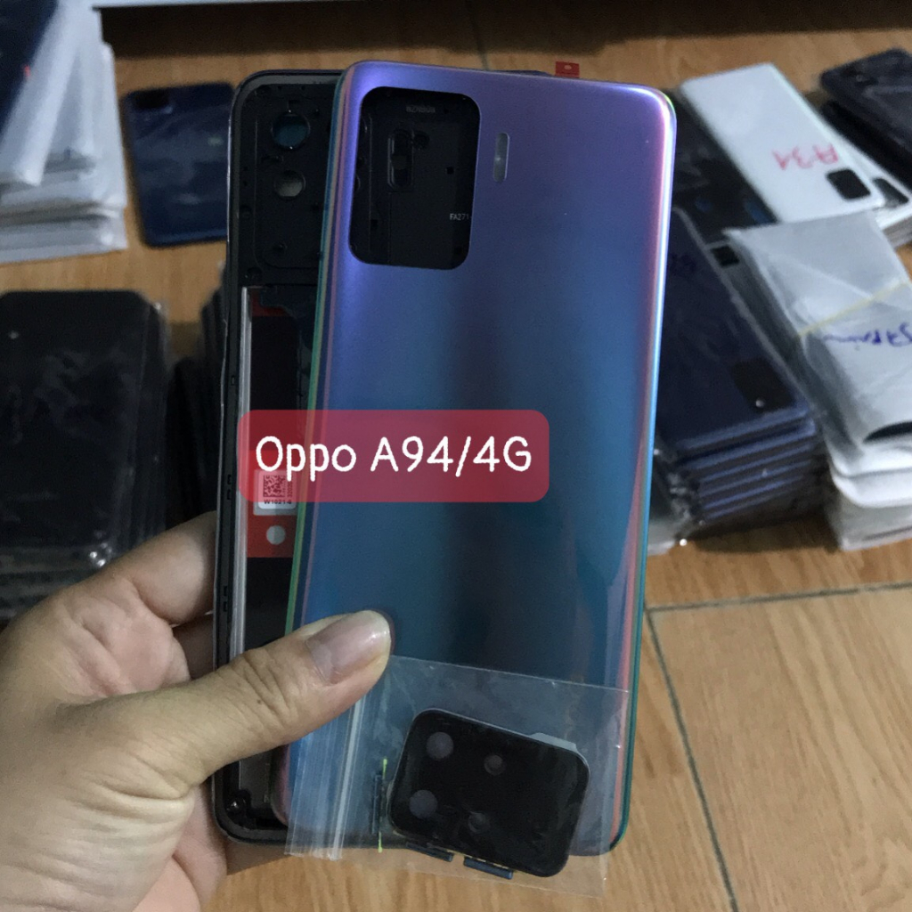 Bộ vỏ oppo A94 (4G) zin có cụm kính camera,nút bấm | Shopee Việt Nam
