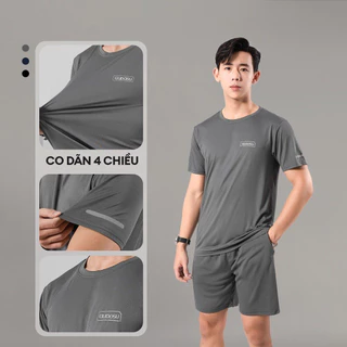 Bộ Thể Thao Thun Lạnh Nam Chất Liệu Thun Lạnh, Co Dãn 4 chiều, Mặc Ở Nhà, Thể Dục, Tập Gym Thoải mái - BTL02 AK Sport