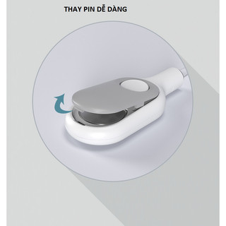 (tặng thêm pin ) Dụng cụ ráy tai A1 mini có đèn led  đầu silicon an toàn cho mọi người