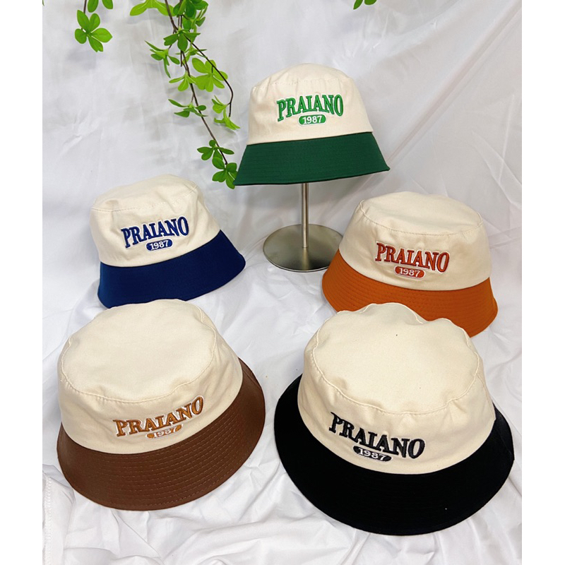 COMBO MŨ VÀNH,KẾT VÁ MÀU PRAIANO THỜI TRANG NAM NỮ