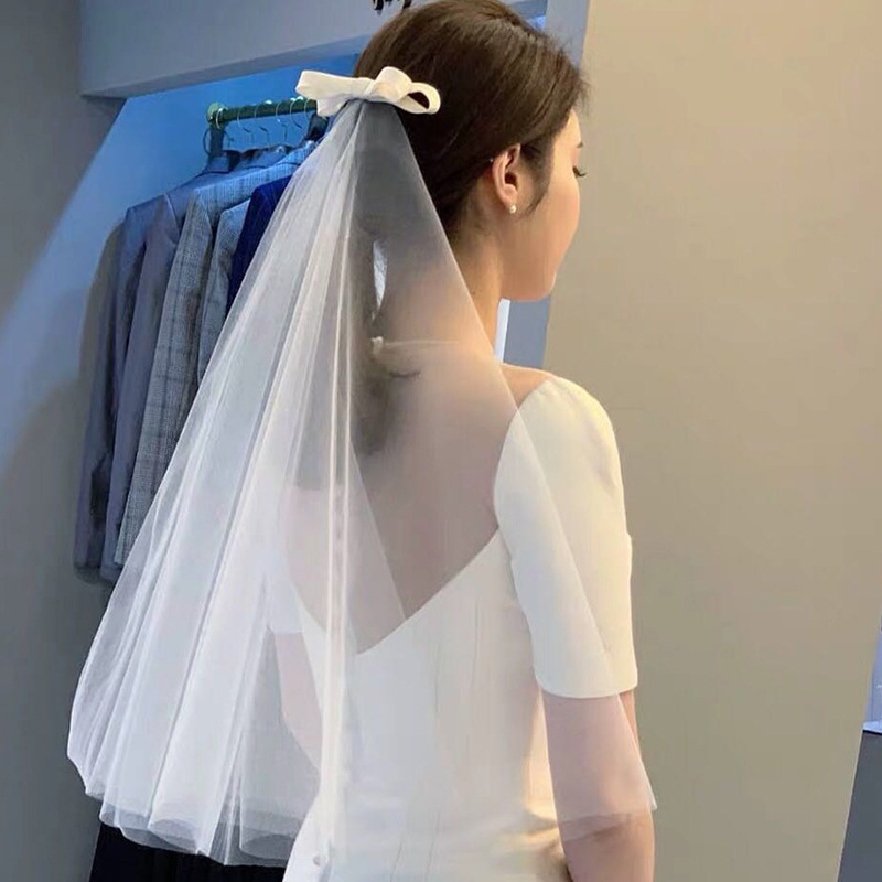 (nhiều mẫu)Voan cài tóc cô dâu, lúp đội đầu cô dâu nhiều mẫu, Phụ kiện cưới