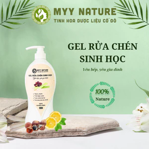 Gel Rửa Chén Sinh Học Myy Nature chai 500ml - Đánh Tan Mọi Vết Bẩn Ở Chén, Bát, Kháng Khuẩn, Khử Mùi