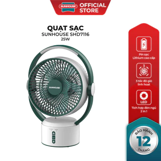 Quạt sạc mini SUNHOUSE SHD7116