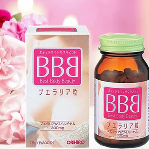Viên uống Best Beauty Body Orihiro hộ trợ tăng kích thước, săn chắc vòng ngực 300 viên Nhật Bản - Kumano Cosme
