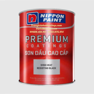 Sơn chịu nhiệt - Sơn bảo vệ NIPPON S450 HEAT RESISTING BLACK (5L)